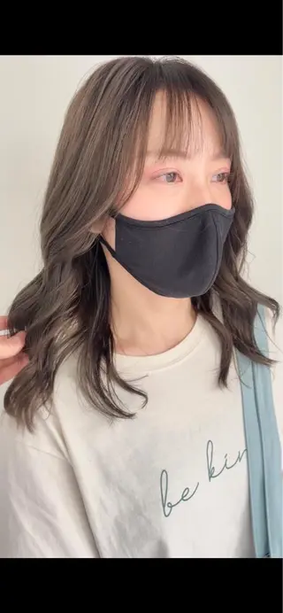 ミディアム カラー チヒョ🦋 韓国hair🇰🇷のヘアスタイル