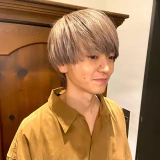 カラー メンズ écouter所属・ショート/ウルフ ハイトーン/カイセイのヘアスタイル