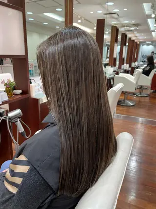 ロング カラー 🪞透けヘア髪質改善 艶ベージュ/nagiのヘアスタイル