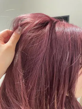 ロング カラー ヘアアレンジ 耳つぼ屋さん ‎🤍りりのヘアスタイル