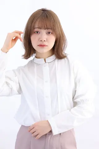 ミディアム カラー 自由が丘×似合わせ ディレクター枦山大将のヘアスタイル