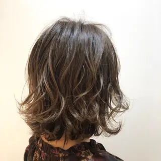 ミディアム カラー 🌈ぷる艶カラー🌈 髪質改善👑柳沼尚貴のヘアスタイル