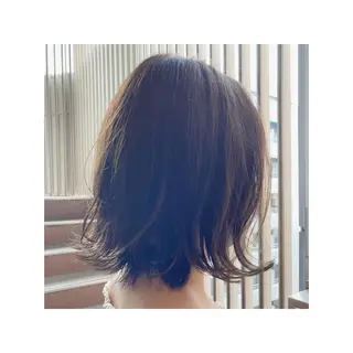 ミディアム カラー タカノ アツコのヘアスタイル