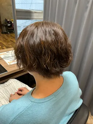 ショート パーマ TELA HAIR小田急相模原店所属・モデル募集中‼️ 永井瀬奈のヘアスタイル
