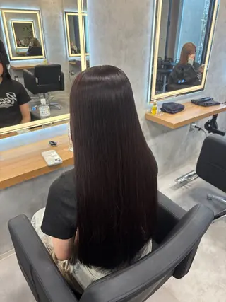 ロング カラー 🫧ブリーチ🫧 透明感カラーYUTAのヘアスタイル