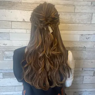 ロング カラー ヘアアレンジ ボブカット/アレンジ /さきのヘアスタイル