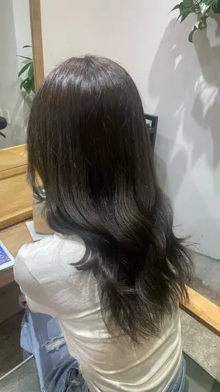 ロング 🖤Keina🖤 大人上品カラー.*˚のヘアスタイル