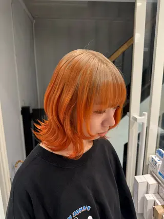 ミディアム カラー 🍓URARA 🥀最強ハイトーン❤のヘアスタイル