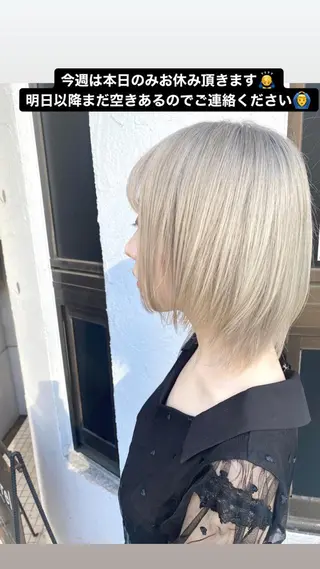 ショート AUBEHAIRpeony所属・山形酸性ストレート 古川✂︎のヘアスタイル