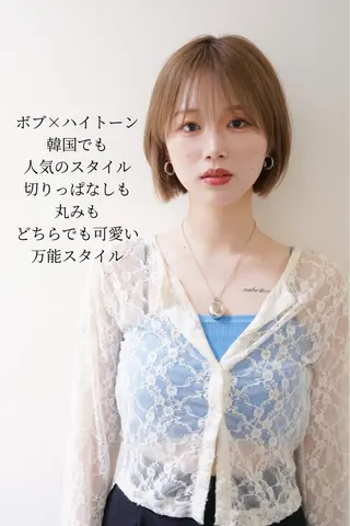 ショート カラー 艶髪×ショート×ボブ 髪質改善🫟ダイトのヘアスタイル