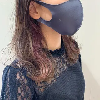 ミディアム 透明感カラー 金村真子のヘアスタイル