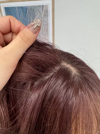 ミディアム 透明感カラー🫧⌇ 青🫐🩵のヘアスタイル