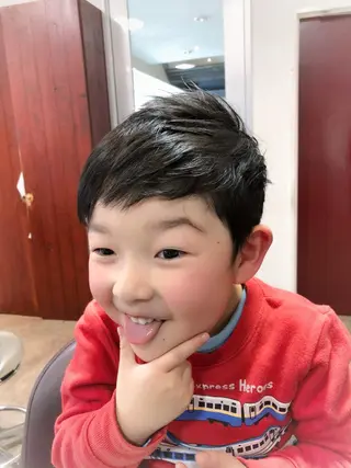 ショート メンズ キッズ 星 沙織のヘアスタイル