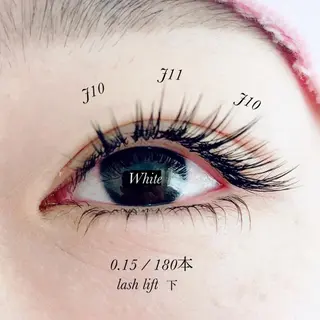 マツエク・マツパ White/マツエク /まつパ/耳つぼのマツエク・マツパデザイン