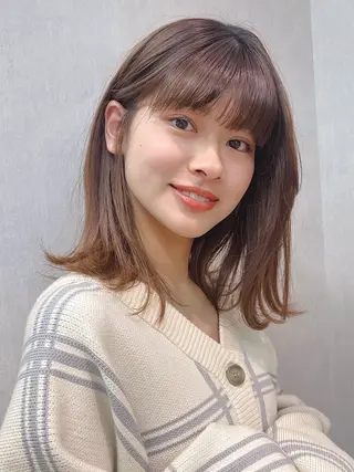 ミディアム 飯田橋神楽坂＊個室 髪質改善hitomiのヘアスタイル