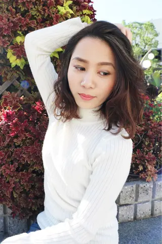 ミディアム カラー パーマ マツエク・マツパ 黒木 健悟のヘアスタイル