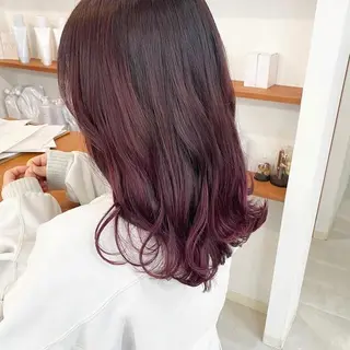 ミディアム カラー お洒落パーマ/ 艶カラー/michiのヘアスタイル