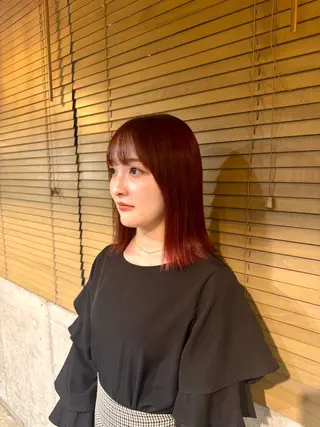 ミディアム カラー La Bonheur hair parfait所属・谷本虎太郎　艶カラー 🌈髪質改善のヘアスタイル