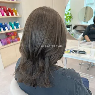 ミディアム カラー 美髪矯正/髪質改善/ 艶髪🤍伊藤梨紗のヘアスタイル