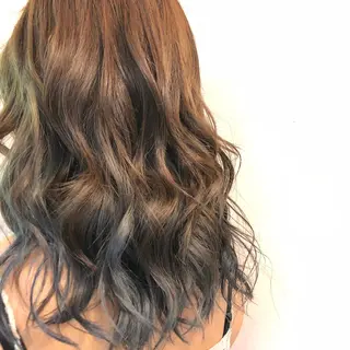 セミロング カラー ヘアアレンジ Monica-札幌美髪専門美容室-所属・塩崎 春香のヘアスタイル