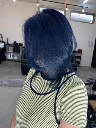 ミディアム 江坂エリア最安値◎ ブリーチ*土田のヘアスタイル