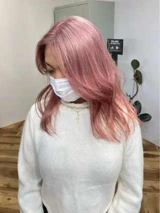 ロング カラー lani hair salon所属・SHOTO ハイトー ン/デザインカラーのヘアスタイル