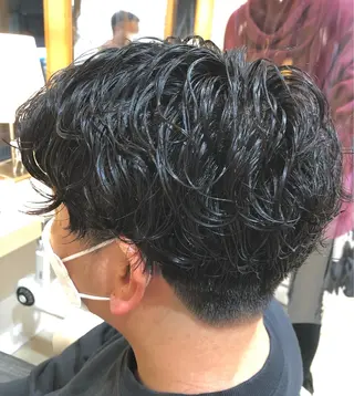 ショート パーマ メンズ 低ダメージ施術/ 🐮牛木 史裕🐮のヘアスタイル