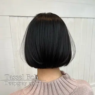 ショート カラー パーマ ヘアアレンジ ®️レイヤー/透明感 カラー/星野六三四のヘアスタイル