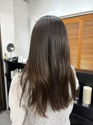 ロング KOHEI/カラー• 縮毛矯正モデル募集のヘアスタイル