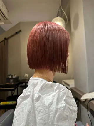 ショート カラー 美髪・シールエクステ ホソタニリョウコのヘアスタイル