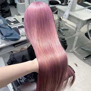 ミディアム カラー 💕ブリーチ/ヘアメ 🎀YUUKAのヘアスタイル