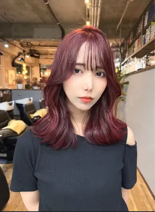 セミロング カラー A.R.K NORIのヘアスタイル