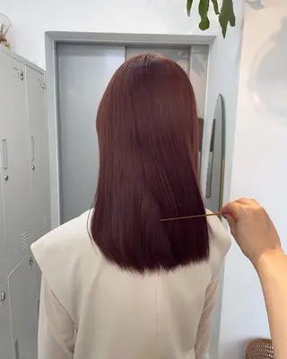 セミロング カラー ✨髪質改善✨原宿 えのもと　はなのヘアスタイル