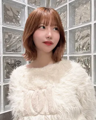 ショート カラー 縮毛矯正\透明感カラ ー\まりんのヘアスタイル
