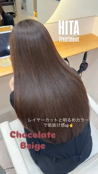 ロング カラー 韓国/ワンホン/新宿 レイヤーリョウヤのヘアスタイル
