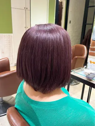 ショート カラー 透け感カラー🌿 小島 りなのヘアスタイル