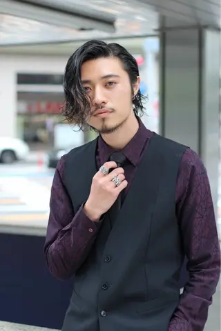 メンズ 銀座/オリーブ/ 透明感カラー✨りくのヘアスタイル