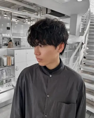 ショート パーマ メンズ メンズ🔥 撮影モデル募集のヘアスタイル