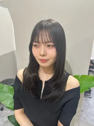 セミロング カラー 🪞個室サロン/韓国 艶髪/keito🪞のヘアスタイル