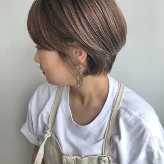 ショート カラー パーマ mano+所属・砂田 はるかのネイルデザイン