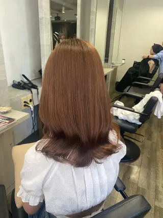 ミディアム MIREI /韓国風 /大阪美容室のヘアスタイル