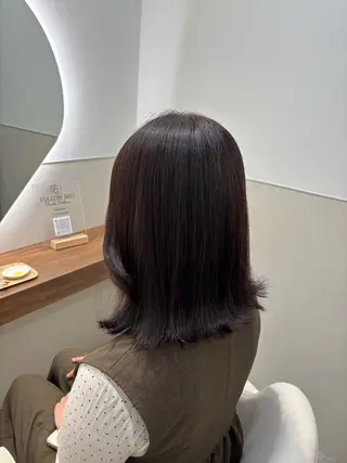 ミディアム カラー SALOWIN 岡山店所属・ボブ/艶カラー/ manaka 🥣のヘアスタイル