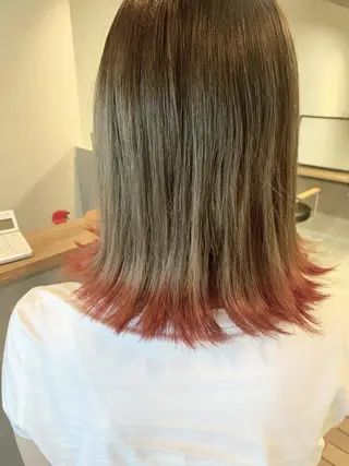 ミディアム カラー 髪質改善特化サロン ルーチェのヘアスタイル