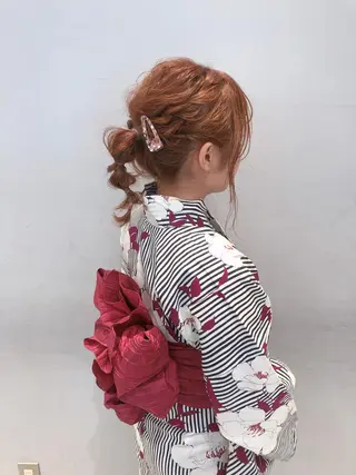 ヘアアレンジ 似合わせ艶髪カラー ❤️ハダユミのヘアスタイル