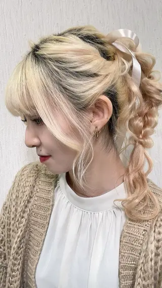ロング ヘアアレンジ カラー/ヘアセット Nanami💗のヘアスタイル
