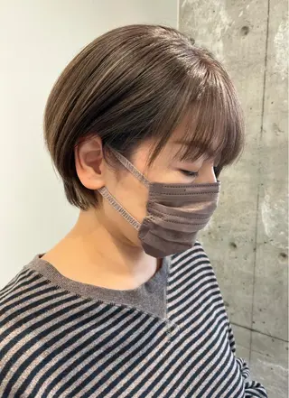 ショート カラー 難波/白髪ぼかし/ KAORIのヘアスタイル