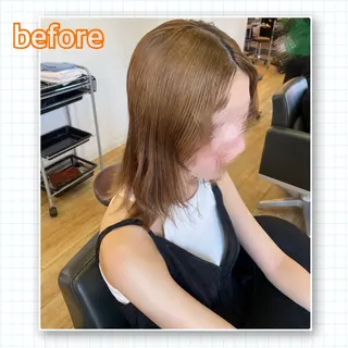 ミディアム アミーベル🧸🧡 井口店✂️しおりのヘアスタイル