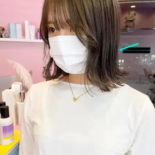 ミディアム カラー 心斎橋/ブリーチ minamiのヘアスタイル