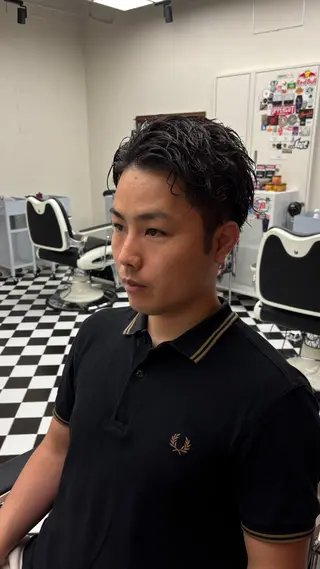 パーマ FRANK’S BARBE(E)R THE STAND所属・sugo annaのヘアスタイル