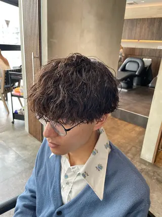 ショート パーマ メンズ メンズ特化美容師 🤍FUKAのヘアスタイル